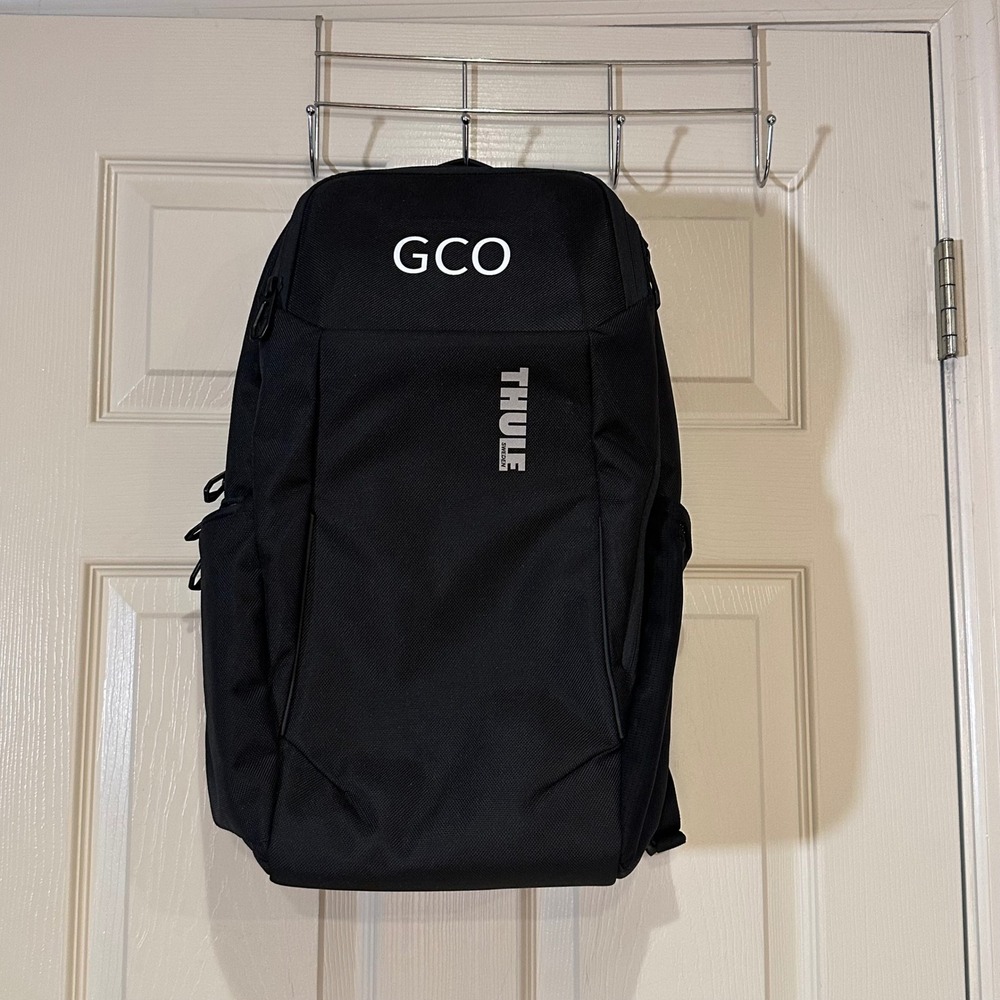 Thule Accent Backpack 28L Black Laptop Bag GCO Logo